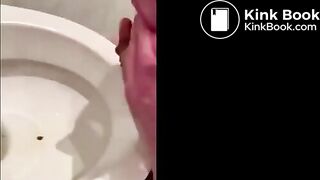 Eat from the toilet