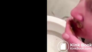 Eat from the toilet