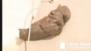 Girl poop on chair