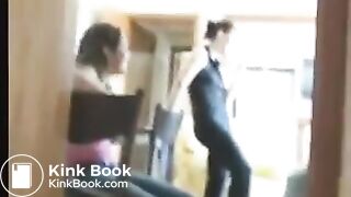 Girl poop on chair