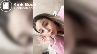 Very cute girl shitting