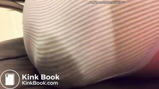 Monstrous Load In Striped Panties