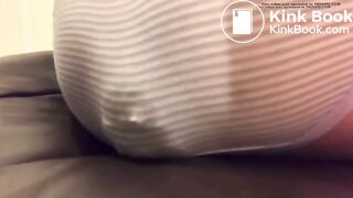 Monstrous Load In Striped Panties
