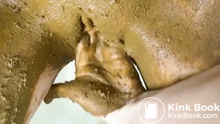 Very Thick Turd Smearing and Chewing