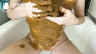 Very Thick Turd Smearing and Chewing