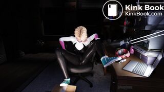Gwen Drops A Sexy Load In Her Suit