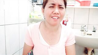 Asian Milf Blowing it up