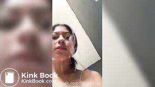 beautiful girl Eating shit