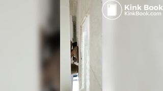 Chinese female teacher quickly takes a thick shit