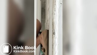 Chinese female teacher quickly takes a thick shit