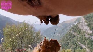 One of my favorite scat girl shitting outdoors - video 3