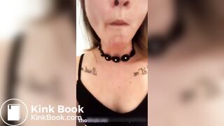 Skinny girl taste scat