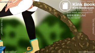 Anime girl pooping hot diarrhea animation