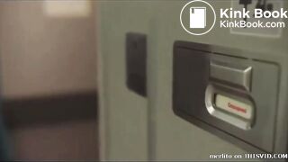 Korean girl almost didn't make it toilet