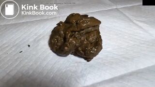 Nasty blonde shitting