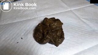 Nasty blonde shitting