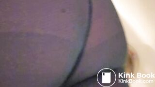 Firm poop in pantyhose