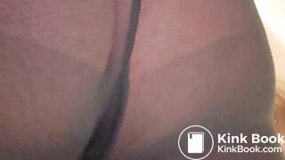 Firm poop in pantyhose