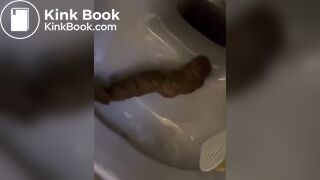 Hot girl shit in toilet - video 2
