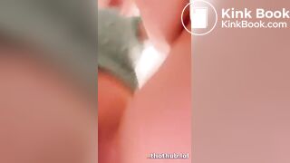 Sexy Tiktoker Shiting over the Toilet
