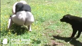 She shits in the field