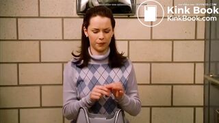 Sexy girl explosive poop at school toilet