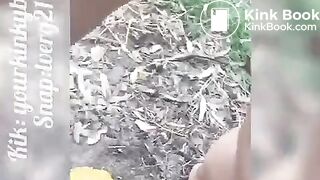 Hot girl shitting outdoors - video 18