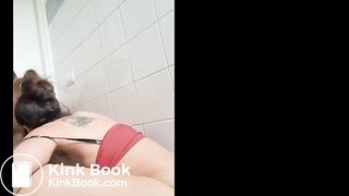 Ugly Italian Slut Dumps Piss While Sucking Cock