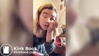 Pooping panties during make up..