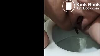 BBW Wife shits on the toilet