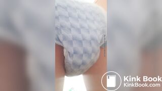 Femboy messes diaper
