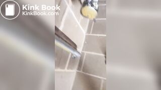 Scat Girl make public mess