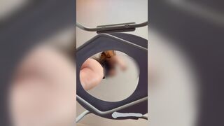 sexy girl shits on you POV on toilet