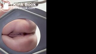 sexy girl shits on you POV on toilet
