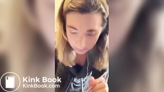 Sexy White Girl Hot Pink Panty Poop + Doing Makeup