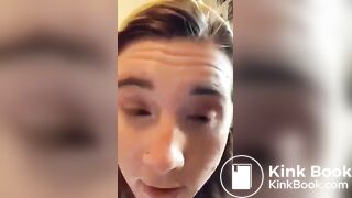 Sexy White Girl Hot Pink Panty Poop + Doing Makeup