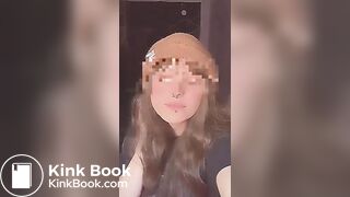 Blurred girl taste shit