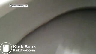 kinky freaky girl take shit over the toilet