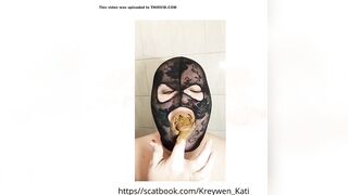Swallowing a big scat. No 23