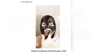 Swallowing a big scat. No 23