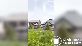 hot girl shitting in her backyard