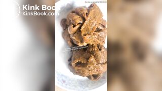 A large amount of feces from women