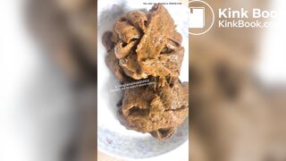 A large amount of feces from women