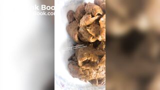 A large amount of feces from women