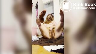 Solo scat smear and eat