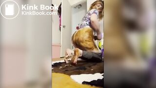 Solo scat smear and eat