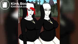 Nun's dumping in the forest