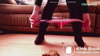 Bunny(CB)Shits her Pink Panties and Makes a Sloppy Mess