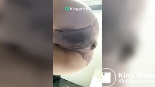 pretty blonde poop 1