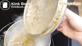 Japanese girl cook shit with pee